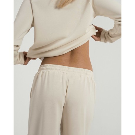 Felpa fluida da donna con mezza zip