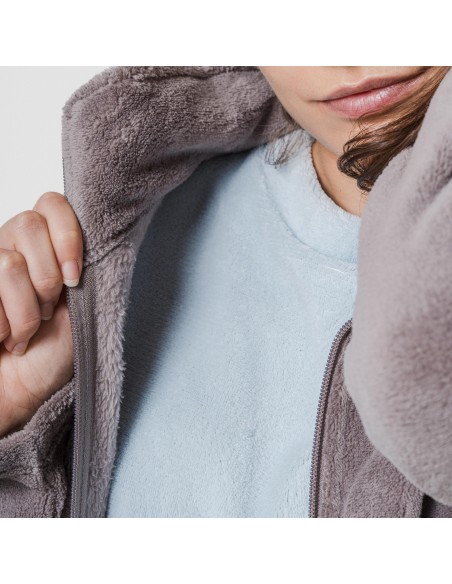 Felpa pile coral donna