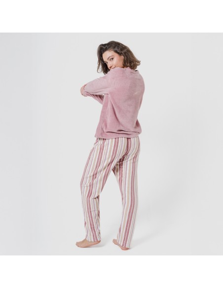 Pigiama coral Raya Calendula rosa