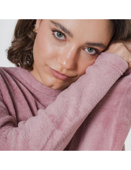 Pigiama coral Raya Calendula rosa