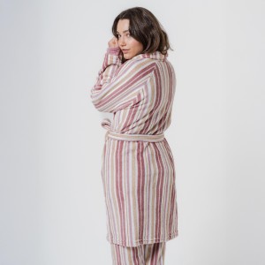 Vestaglia coral Raya Calendula rosa 2