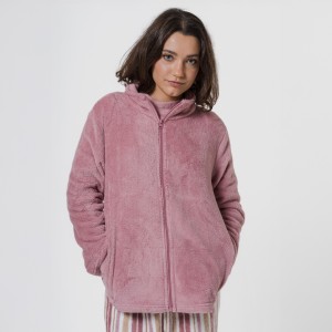 Felpa pile coral donna 2