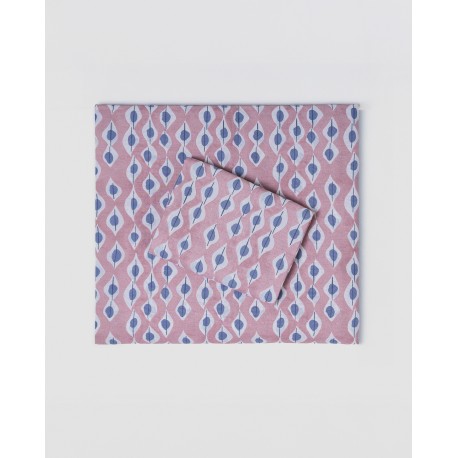 Set lenzuola cotone Concha malva