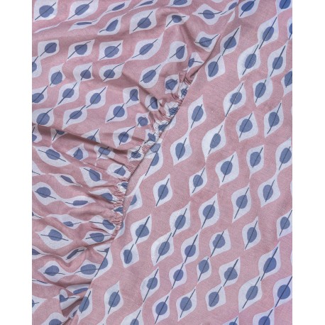 Set lenzuola cotone Concha malva