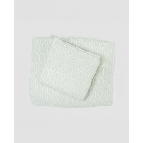 Set lenzuola coralina Yolanda verde