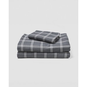 Set di lenzuola flanella Cuadro Nitari gris chiaro