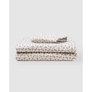 Set di lenzuola flanella Galisteo gris chiaro