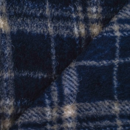 Coperta corrallo Cuadro Brais blu marino