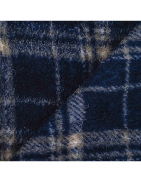 Coperta corrallo Cuadro Brais blu marino