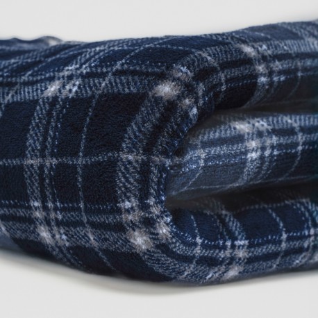 Coperta corrallo Cuadro Brais blu marino