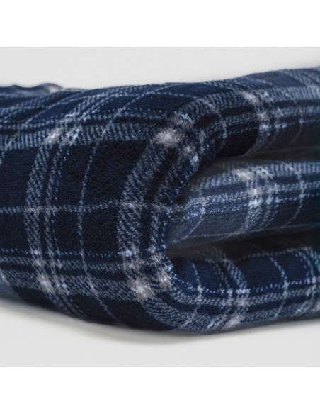 Coperta corrallo Cuadro Brais blu marino