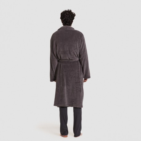 Vestaglia pile coral tinta unita