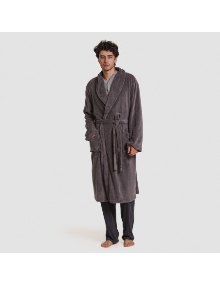 Vestaglia pile coral tinta unita