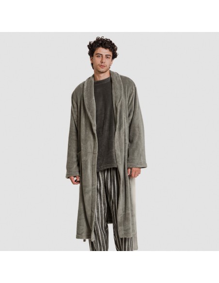 Vestaglia pile coral tinta unita