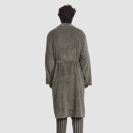 Vestaglia pile coral tinta unita