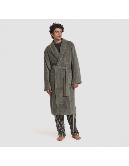 Vestaglia pile coral tinta unita