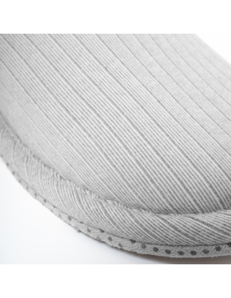 Pantofole a costine raya ancha indaco