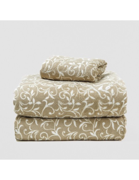 Set di lenzuola pile coral Cleopatra verdette