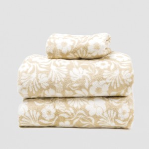 Set di lenzuola pile coral Alexis topo