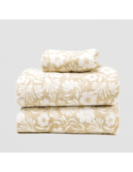 Set di lenzuola pile coral Alexis topo