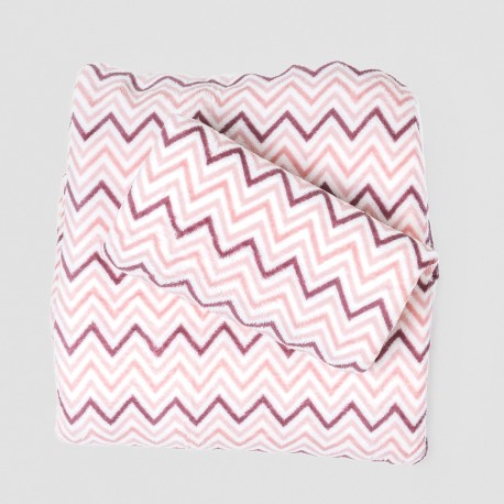 Set di lenzuola pile coral Kit rosa bebè