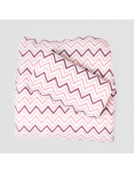 Set di lenzuola pile coral Kit rosa bebè