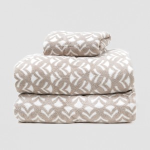 Set di lenzuola pile coral Etea grigio chiaro