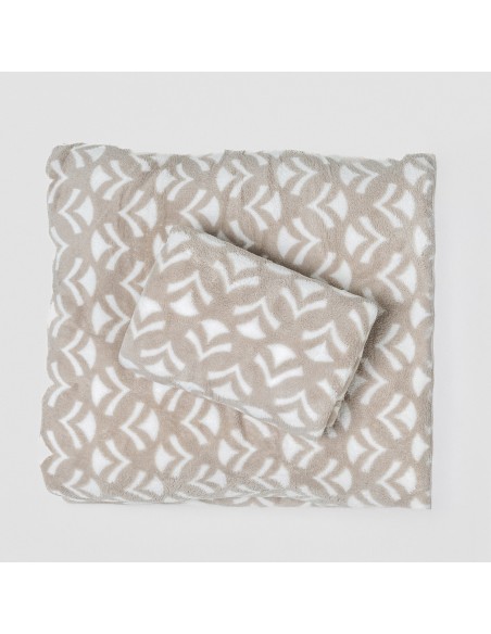 Set di lenzuola pile coral Etea grigio chiaro