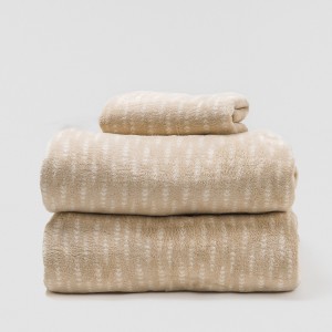 Set di lenzuola pile coral Espiga topo