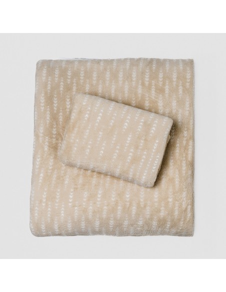 Set di lenzuola pile coral Espiga topo