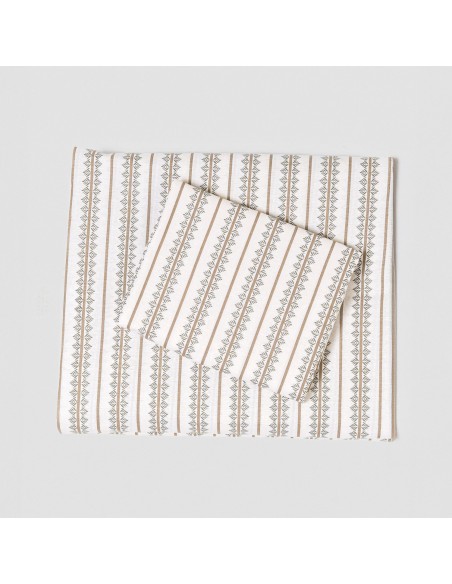 Set di lenzuola cotone Alrubia verde secco