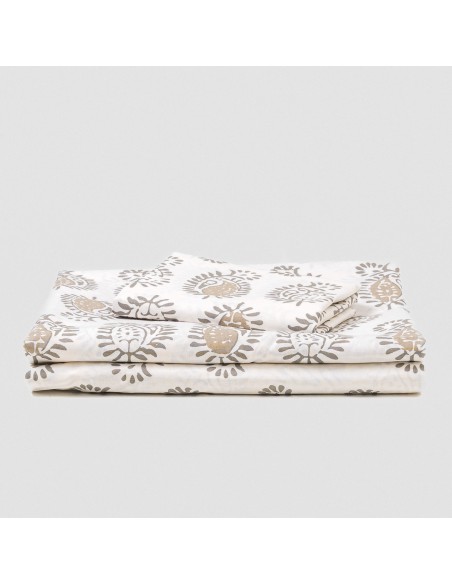 Set di lenzuola cotone Indonesia verde