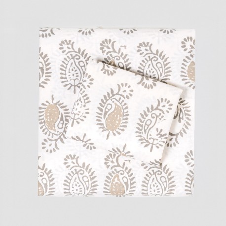 Set di lenzuola cotone Indonesia verde