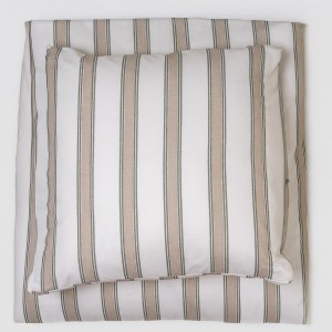 Copripiumino cotone Raya Sitges verde secco - topo