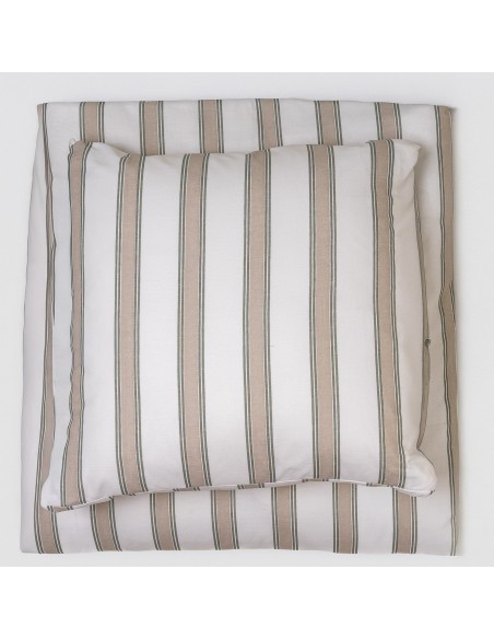 Copripiumino cotone Raya Sitges verde secco - topo