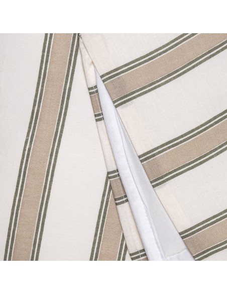 Copripiumino cotone Raya Sitges verde secco - topo