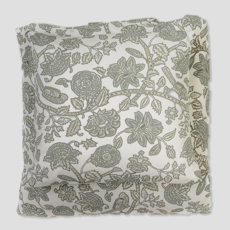 Copripiumino cotone Enelia verde secco - topo