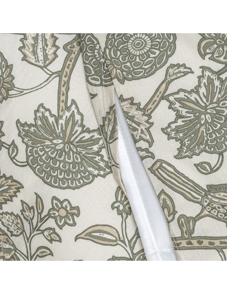 Copripiumino cotone Enelia verde secco - topo