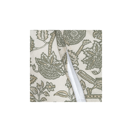 Copripiumino cotone Enelia verde secco - topo