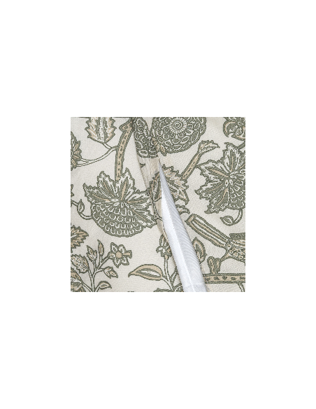 Copripiumino cotone Enelia verde secco - topo