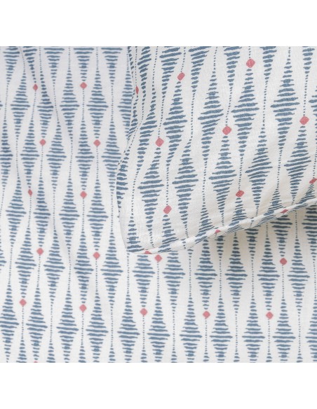 Copripiumino cotone Noruega azzurro verdastro