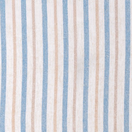 Set di lenzuola flanella Raya Benet sabbia - indaco