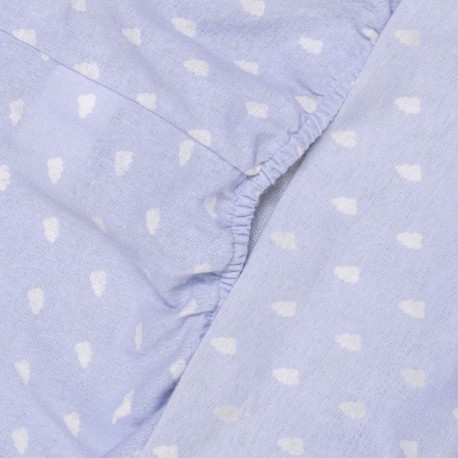 Set di lenzuola flanella Nubecita celeste