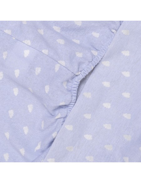 Set di lenzuola flanella Nubecita celeste