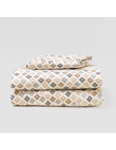 Set di lenzuola flanella Ayana celeste