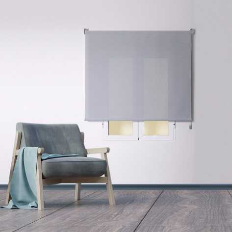 Tenda a rullo Screen grigio - bianco