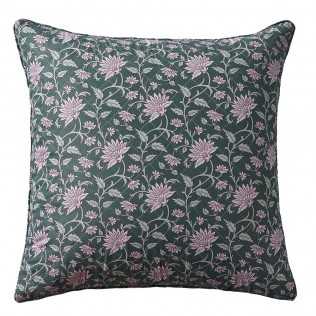 Cuscino  Amira verde bottiglia 55 x 55 federa + imbottitura 2