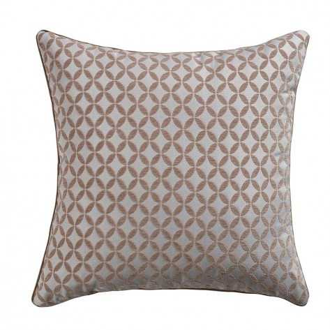 Cuscino jacquard ciniglia Elsa negativo sabbia - bianco federa + imbottitura