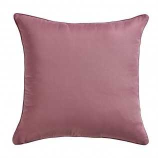 Cuscino  jacquard ciniglia Elsa negativo malva rosa - bianco federa + imbottitura 2