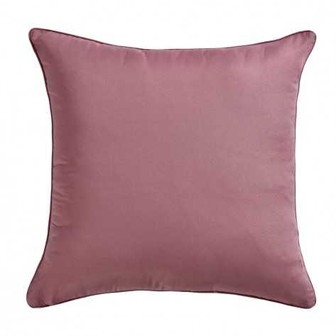 Cuscino  jacquard ciniglia Elsa negativo malva rosa/bianco Fodera + imbottitura cuscini-quadrati-stampati